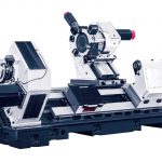 Hi-TECH-750 - Heavy machine bed with wide box guide ways and gear spindle